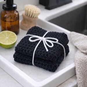 Brand New!! Handmade 100% cotton Washcloth Set